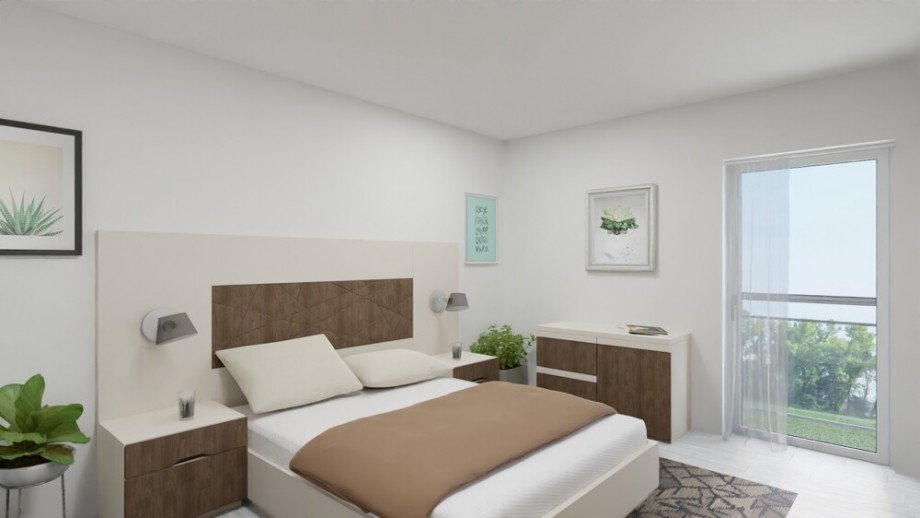 (12) Beide Schlafzimmer der Wohnung befinden sich auf der Geb�uder�ckseite Etagenwohnung Bottrop / Fuhlenbrock