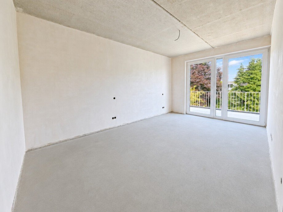 (15) Hier ein Blick in das erste Schlafzimmer mit Balkonzugang Penthousewohnung Bottrop / Fuhlenbrock