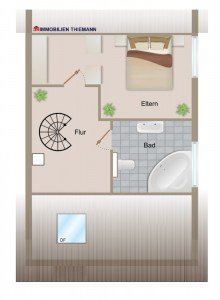 (30) Der Wohnungsgrundriss im Spitzboden *VERKAUFT*