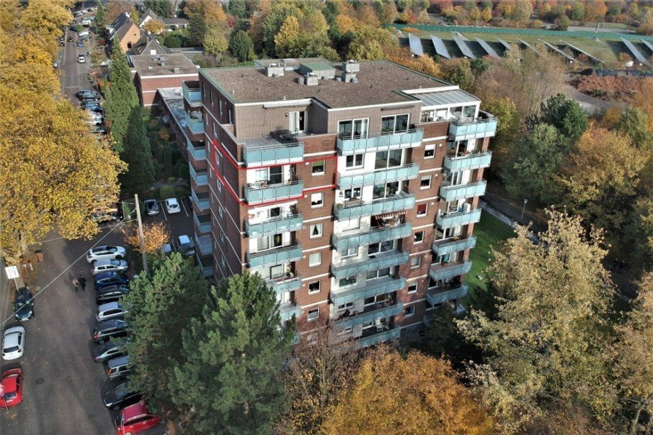 (12) Eine weitere Geb�udeimpression aus der Vogelperspektive Etagenwohnung Bottrop / Stadtmitte