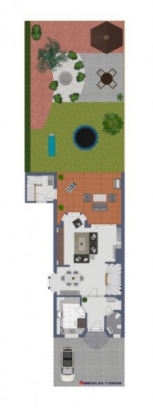 (48) Der Grundriss im EG inkl. Au�enbereich *VERKAUFT*