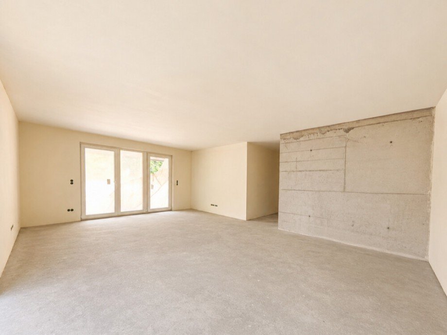 (6) Der offen gestaltete Wohnbereich mit Terrassenzugang Erdgeschosswohnung Bottrop / Fuhlenbrock